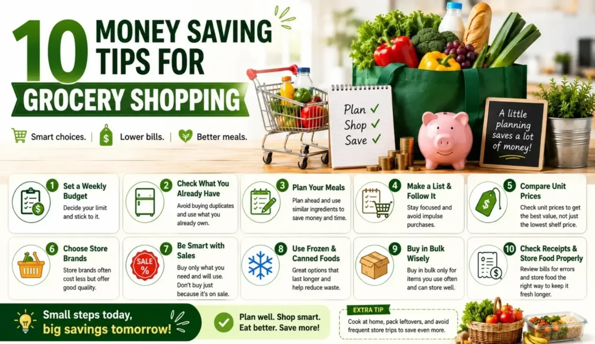Smart Money Saving Tips For Grocery Shopping on a Budget