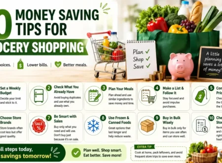 Smart Money Saving Tips For Grocery Shopping on a Budget