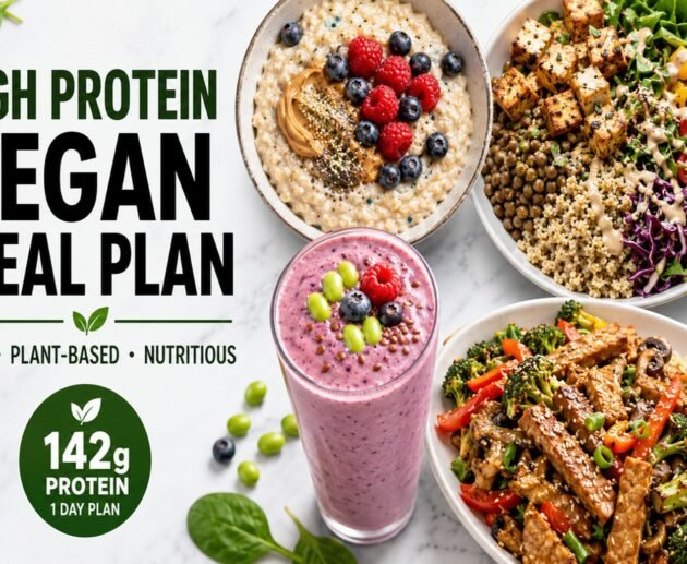 high protein vegan meal plan