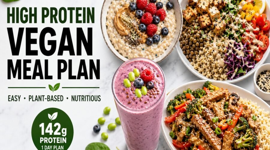 high protein vegan meal plan