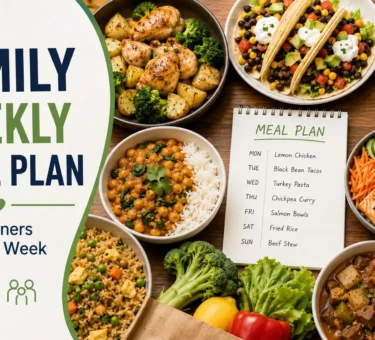 Family Weekly Meal Plan: 7 Easy Dinners for a Calm Week