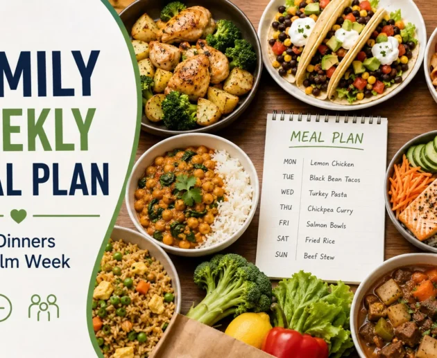 Family Weekly Meal Plan: 7 Easy Dinners for a Calm Week