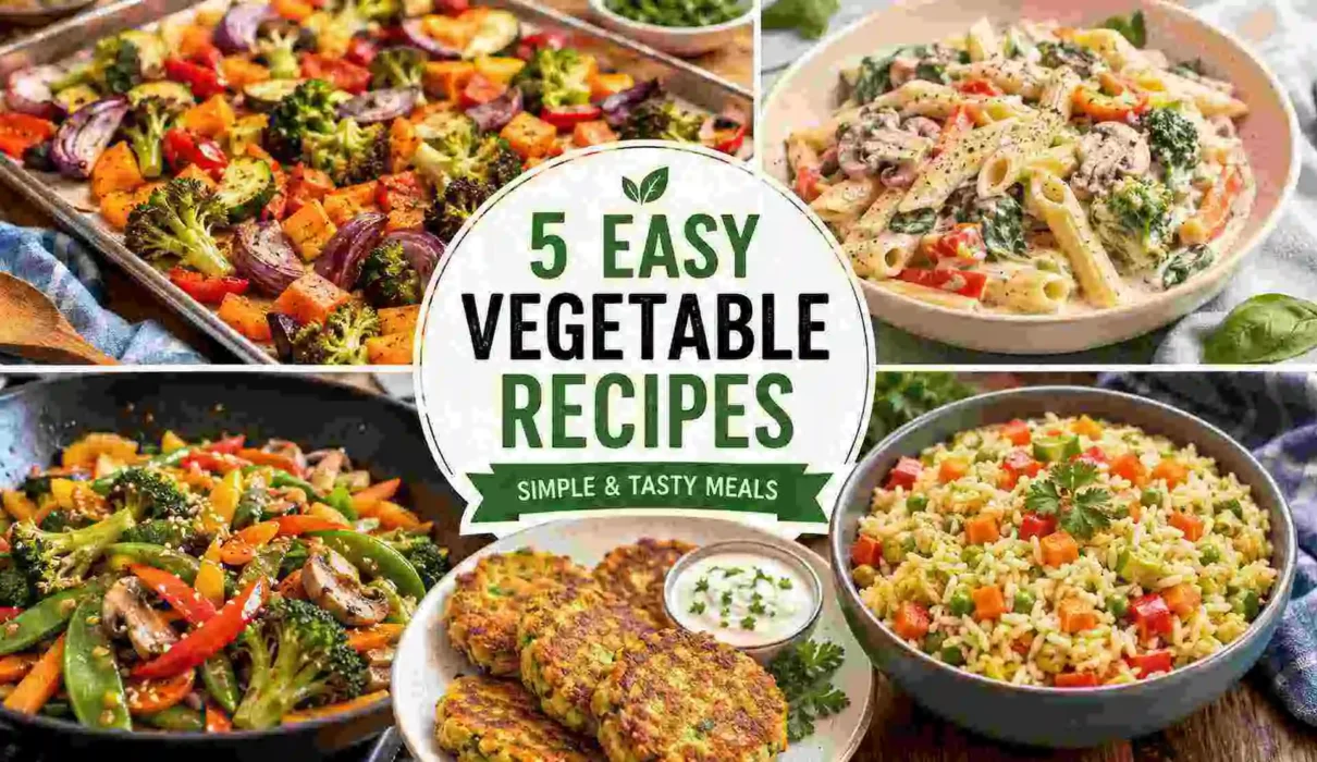 Vegetable Food Recipes: 5 Easy and Tasty Meal Ideas