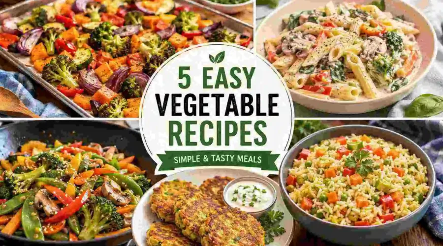 Vegetable Food Recipes: 5 Easy and Tasty Meal Ideas